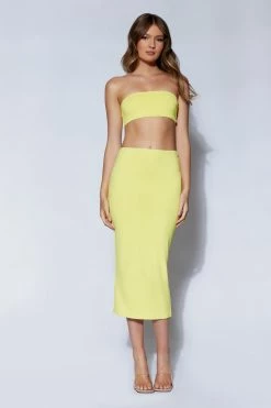WXI Charley Midi Skirt - Yellow Two Piece Sets