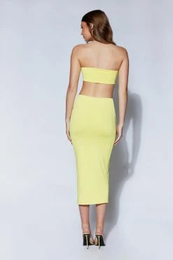 WXI Charley Midi Skirt - Yellow Two Piece Sets