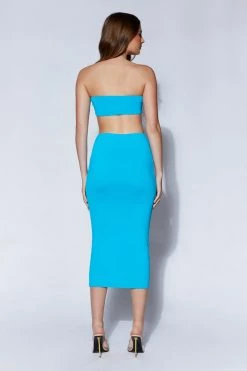 WXI Mackenzie Bandeau - Cyan Blue Two Piece Sets