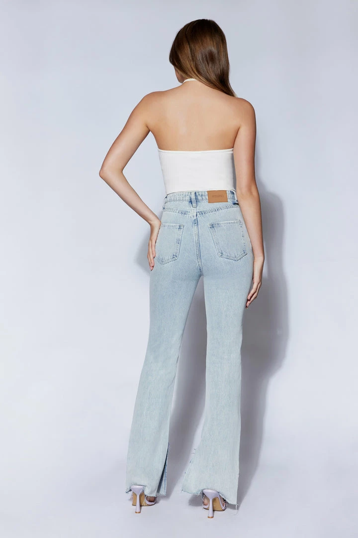 ROM Arden Halter Neck Ribbed Bodysuit - White 6 ROM Arden Halter Neck Ribbed Bodysuit - White