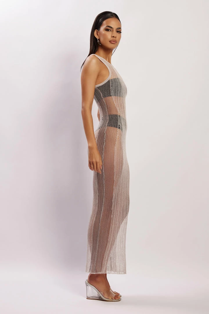 EMS Bethany Distressed Knit Maxi Dress - Grey DRESSES 5 EMS Bethany Distressed Knit Maxi Dress - Grey DRESSES