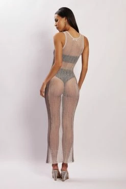 EMS Bethany Distressed Knit Maxi Dress - Grey DRESSES 11 EMS Bethany Distressed Knit Maxi Dress - Grey DRESSES