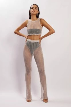EMS Two Piece Sets Mandy Knit Flare Trousers - Grey 11 EMS Two Piece Sets Mandy Knit Flare Trousers - Grey