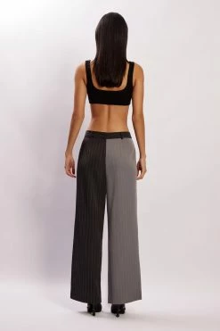 WNT Janelle Low Rise Pants - Grey Two Tone All Bottoms