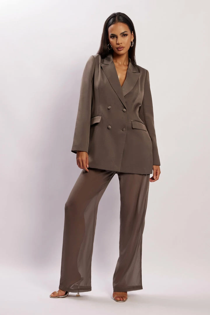 WNT Amelia Sheer Pants - Charcoal 7 WNT Amelia Sheer Pants - Charcoal