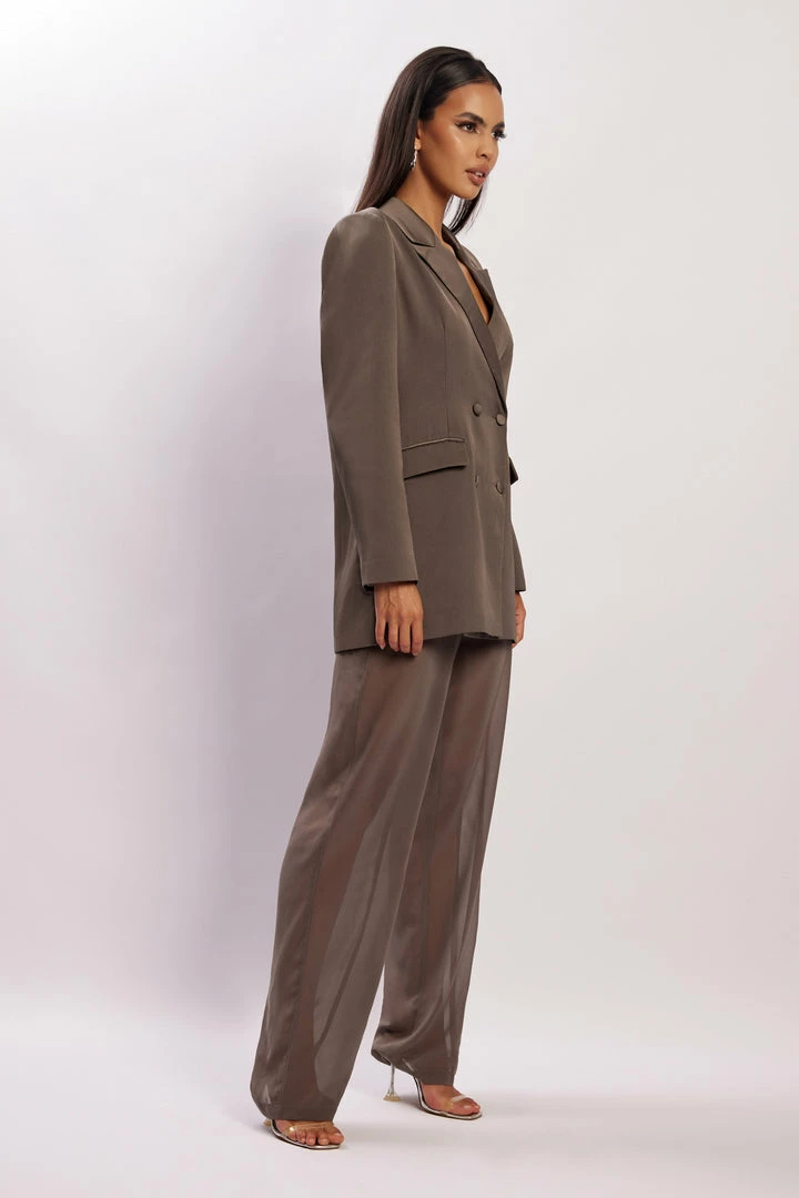 WNT Amelia Sheer Pants - Charcoal 8 WNT Amelia Sheer Pants - Charcoal