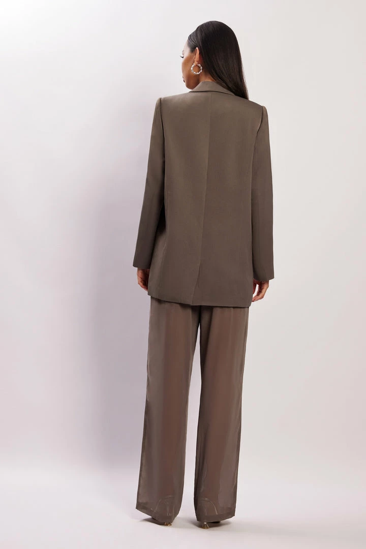 WNT Amelia Sheer Pants - Charcoal 9 WNT Amelia Sheer Pants - Charcoal