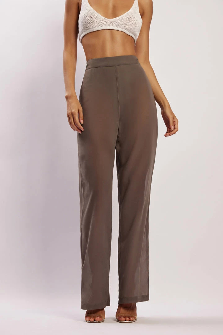 WNT Amelia Sheer Pants - Charcoal 5 WNT Amelia Sheer Pants - Charcoal