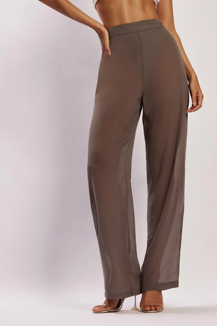 WNT Amelia Sheer Pants - Charcoal 2 WNT Amelia Sheer Pants - Charcoal