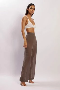 WNT Amelia Sheer Pants - Charcoal 14 WNT Amelia Sheer Pants - Charcoal