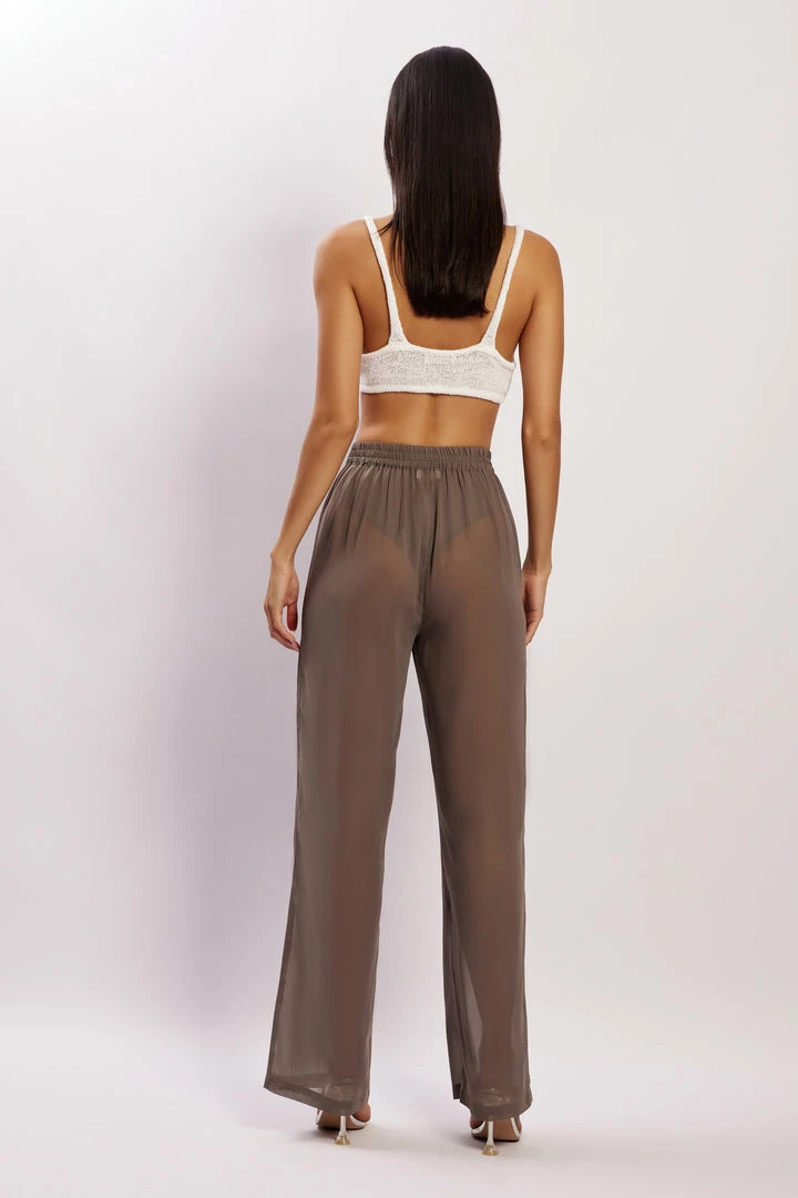 WNT Amelia Sheer Pants - Charcoal 3 WNT Amelia Sheer Pants - Charcoal