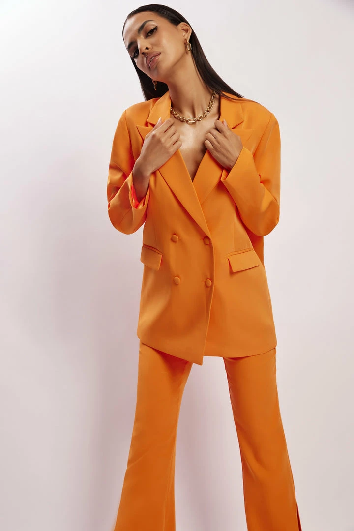 WNT Two Piece Sets Madison Oversized Blazer - Tangerine 8 WNT Two Piece Sets Madison Oversized Blazer - Tangerine