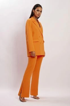 WNT Two Piece Sets Madison Oversized Blazer - Tangerine 19 WNT Two Piece Sets Madison Oversized Blazer - Tangerine