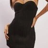 WNT Kristina Corset Strapless Dress - Black DRESSES