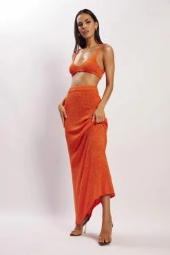 EMS Mary Knit Bralette - Tangerine Two Piece Sets