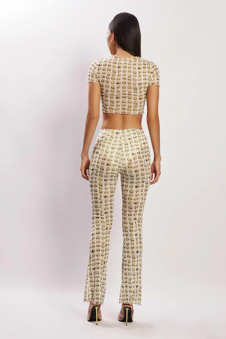 BSD Nora Mesh Straight Leg Pant - Alien Print 3 BSD Nora Mesh Straight Leg Pant - Alien Print