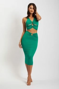ROM Two Piece Sets Skylar Triple O-Ring Top - Bright Green