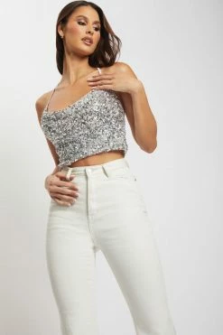 EMS Ebony Flare Full Length Jean - Ecru All Bottoms 22 EMS Ebony Flare Full Length Jean - Ecru All Bottoms