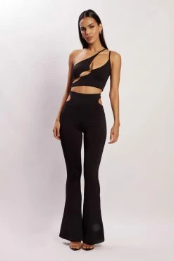 WXI Mavis Beaded Cutout Crop Top - Black All Tops 13 WXI Mavis Beaded Cutout Crop Top - Black All Tops