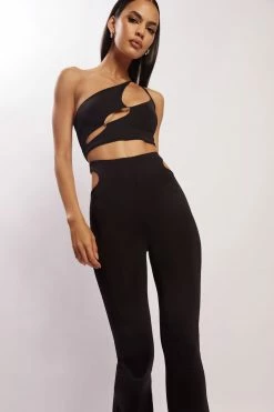 WXI Harley High Waisted Thong Cutout Pants - Black All Bottoms 11 WXI Harley High Waisted Thong Cutout Pants - Black All Bottoms