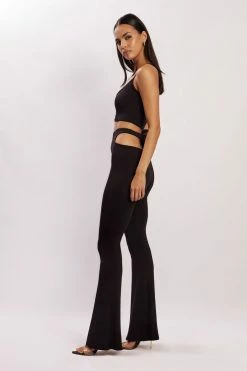 WXI Harley High Waisted Thong Cutout Pants - Black All Bottoms 10 WXI Harley High Waisted Thong Cutout Pants - Black All Bottoms