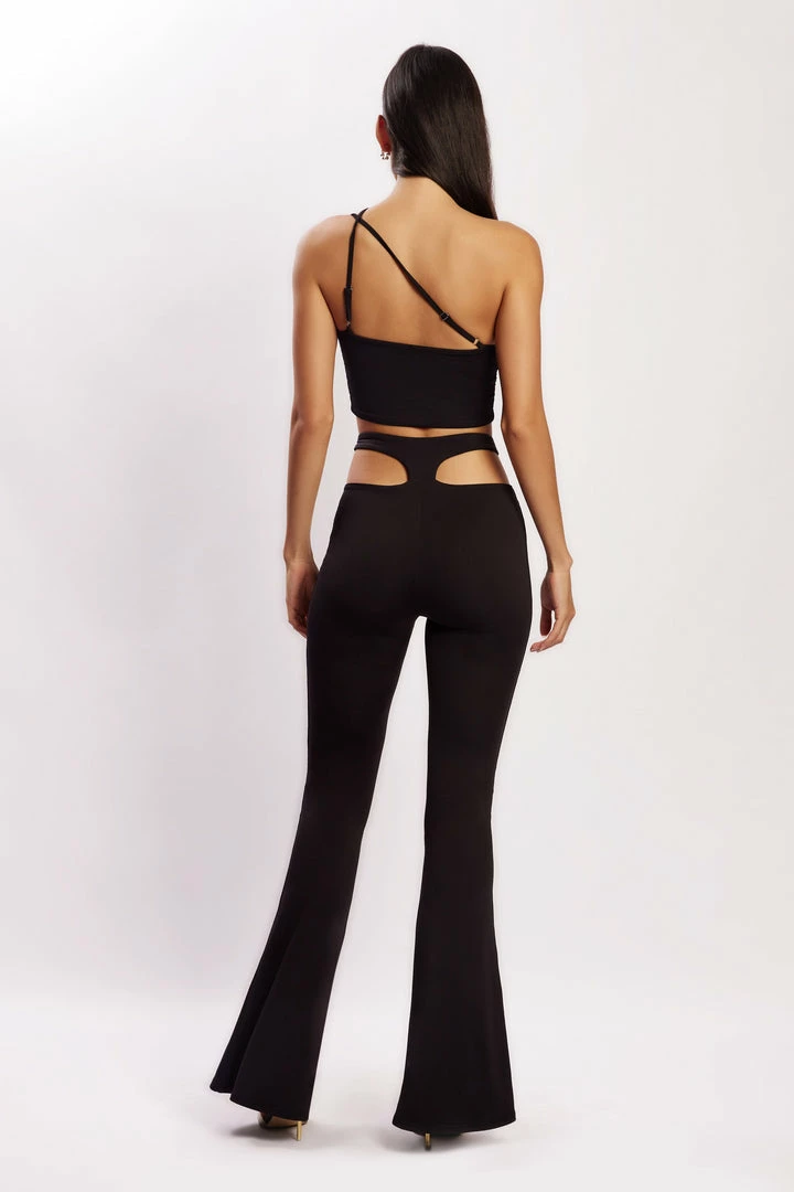 WXI Mavis Beaded Cutout Crop Top - Black All Tops 2 WXI Mavis Beaded Cutout Crop Top - Black All Tops