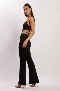 WXI Steph Cut Out Bodysuit With Hardware - Black All Tops 14 WXI Steph Cut Out Bodysuit With Hardware - Black All Tops