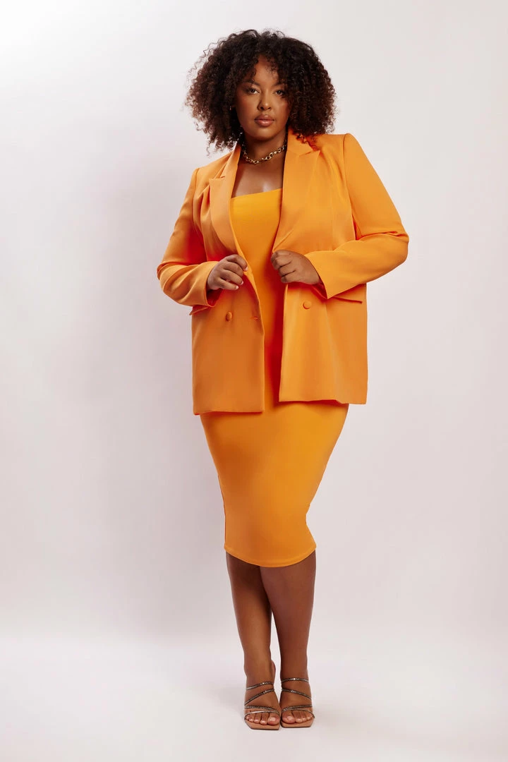 WNT Two Piece Sets Madison Oversized Blazer - Tangerine 12 WNT Two Piece Sets Madison Oversized Blazer - Tangerine