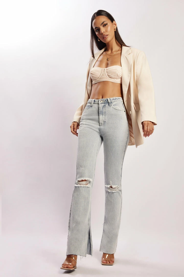 FTH All Tops Tessa Mesh Ruched Cup Bralette - Cream 5 FTH All Tops Tessa Mesh Ruched Cup Bralette - Cream