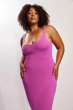 WXI India Scoop Neck Maxi Dress - Violet