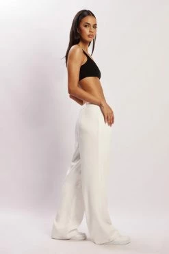 WNT Janelle Low Rise Pants - White All Bottoms