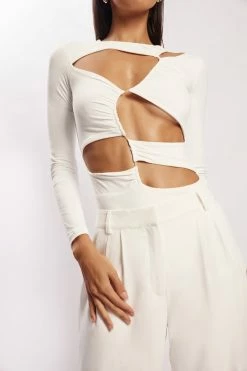 WXI Sahara Cut Out Bodysuit - White