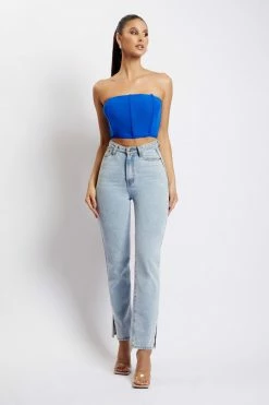 WNT Allie Mesh Corset - Cobalt Blue All Tops