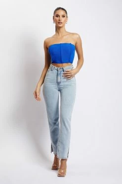 WNT Allie Mesh Corset - Cobalt Blue All Tops