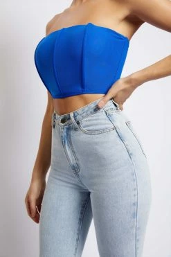 WNT Allie Mesh Corset - Cobalt Blue All Tops