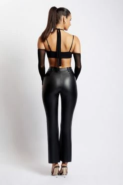 GZH Carmen Mesh Cut Out Crop Top - Black 11 GZH Carmen Mesh Cut Out Crop Top - Black