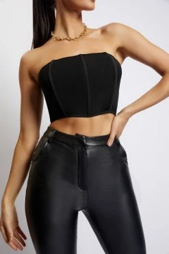 WNT Allie Mesh Corset - Black All Tops