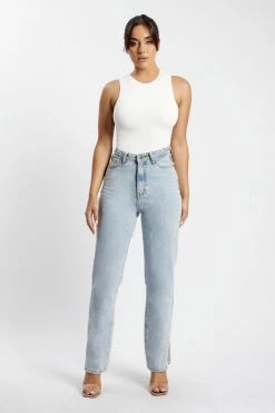 WXI Jordyn Tank Sleeveless Bodysuit - White