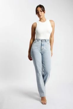 WXI Jordyn Tank Sleeveless Bodysuit - White