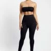WXI Michelle Side Split Leggings - Black All Bottoms