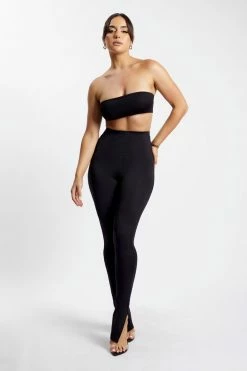 WXI Michelle Side Split Leggings - Black All Bottoms