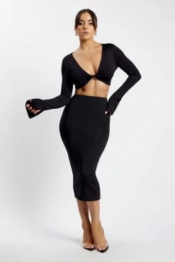 WXI Charley Midi Skirt - Black