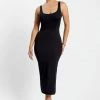 WXI India Scoop Neck Maxi Dress - Black DRESSES