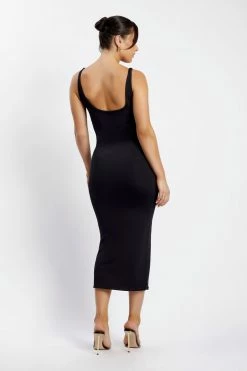 WXI India Scoop Neck Maxi Dress - Black DRESSES