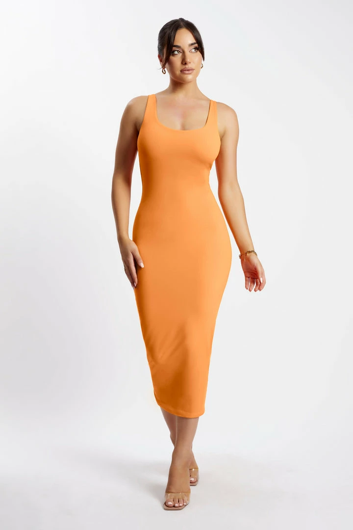 WXI DRESSES India Scoop Neck Maxi Dress - Tangerine 6 WXI DRESSES India Scoop Neck Maxi Dress - Tangerine