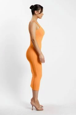 WXI DRESSES India Scoop Neck Maxi Dress - Tangerine 10 WXI DRESSES India Scoop Neck Maxi Dress - Tangerine