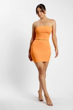 WXI Harlow Mini Skirt - Tangerine