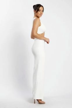 WNG Saskia Straight Leg Trousers - White