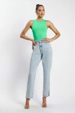 WXI Jordyn Tank Sleeveless Bodysuit - Fresh Green