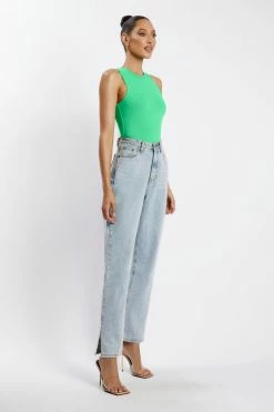 WXI Jordyn Tank Sleeveless Bodysuit - Fresh Green